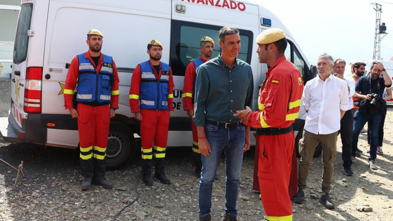 El presidente del Gobierno visitó Cáceres y Zamora tras los incendios, declarará territorios en emergencia de protección civil y propone un Pacto de Estado para combatir la emergencia climática en España.