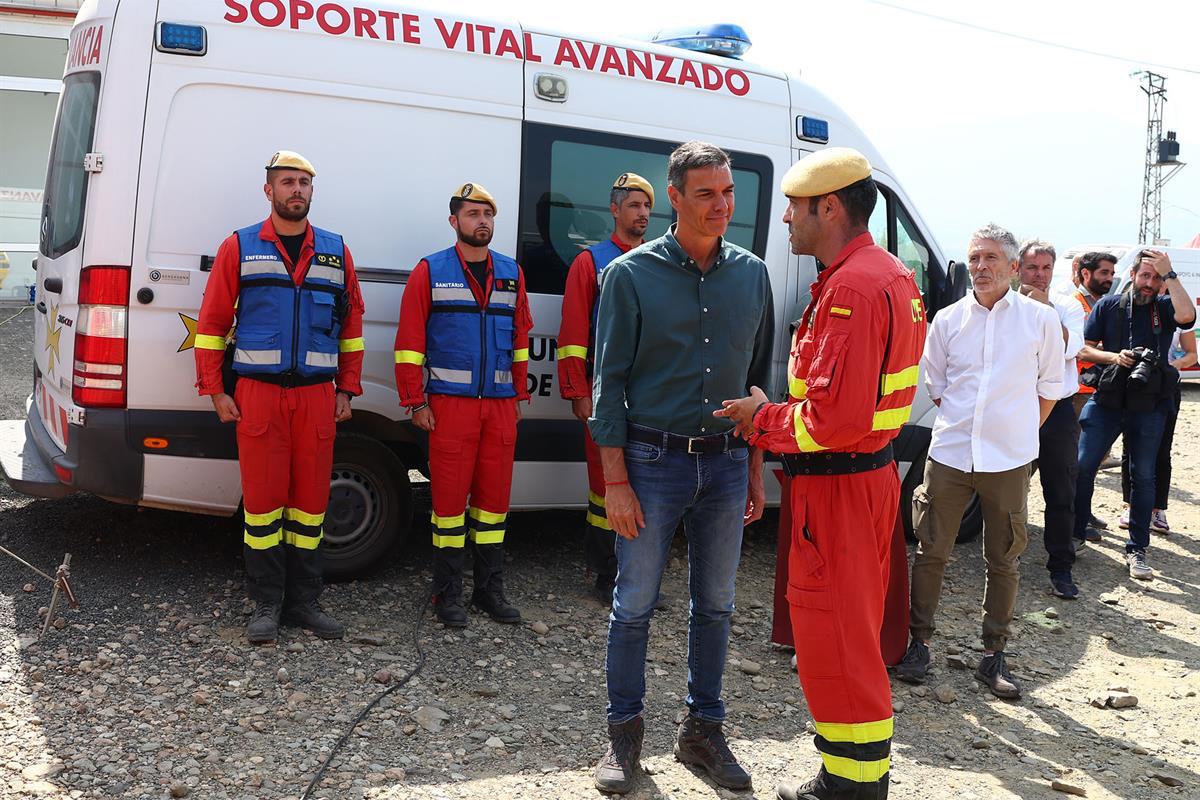 El presidente del Gobierno visitó Cáceres y Zamora tras los incendios, declarará territorios en emergencia de protección civil y propone un Pacto de Estado para combatir la emergencia climática en España.